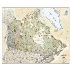 National GeoGRAPHIC 그래픽 Canada Wall Map - ExeCUT 컷ive Laminated (38 x 32 in) (National Reference M