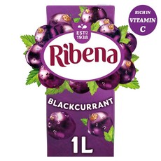 영국 리베나 Ribena Blackcurrant 블랙커런트 주스 드링크, 2개, 1L