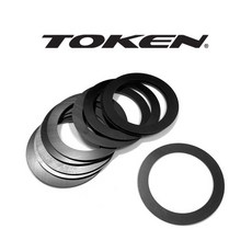 [토켄] PF30R-4 BB 0.6mm 스페이서-자전거 비비 24MM 액슬 크랭크용 와셔, 10pcs set, 1개