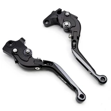 접이식 확장형 CNC 오토바이 브레이크 클러치 레버 Yamaha YZF-R THUNDERACE 1000, 01 빠른, 03 Matt Folding