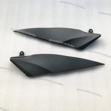 오토바이 탄소 섬유 외관 가스 연료 탱크 사이드 트림 커버 패널 페어링 카울링 야마하 YZF-R1 R1 YZF1000, 01 Black, 01 빠른  Mainland