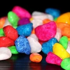 황토 자갈 야광 장식 수족관 어항 마사토 상토, 1개, B. 채색 돌 50g