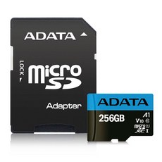 ADATA 威剛 Micro SDXC UHS-I A1 記憶卡，高速傳輸，適用於手機、相機、平板電腦等裝置, 1個, 256GB