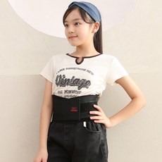 의사책 어린이허리보호대 키즈 아동 1등급 의료기기, 1개, 블랙