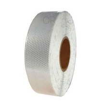 MMOR 고휘도 반사테이프 벌집 백색 안전반사스티커 위험표시, 10cm-45.7M (1롤)