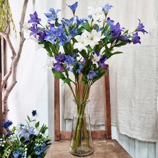 도라지꽃 조화 가지 3color, 퍼플