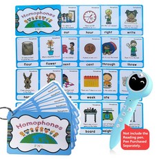 몬테소리 영어 관용구 동사 시제 대명사 복수 반의어 어휘 구축 어린이 학습 플래시 카드 장난감, [09] Homonyms, 1개