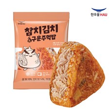 한우물 구운주먹밥 참치김치 100g, 10개