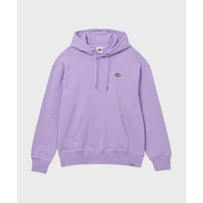 [국내 매장품] DICKIES 프렌치 테리 릴렉스드 스몰 자수 로고 후드 티셔츠 Purple Rose 200049