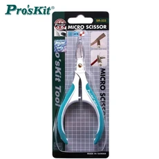 Proskit 다기능 스테인레스 스틸 블레이드 마이크로 정밀 가위 가정용 컴퓨터 절단 수공구 120mm, 01 1pcs, 01 빠른, 01 SR-333