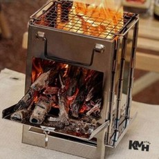 접이식 화로대 화롯대 캠핑화롯대 캠핑용화로대, 사각스텐접이식난로 화롯대(소형)
