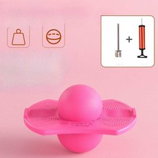스카이콩콩 무소음 점핑볼 실내운동 밸런스공 유아체육 키성장 다이어트 성인용 점핑, 1개, 기본 핑크 (펌프+니들)