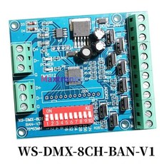 RGB 컨트롤러 채널 조광기 DC5V24V SMD 5050 2835 3828 LED 스트립 라이트 테이프용 3CH DMX 디코더 DMX512, 01 8CH