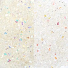 비즈아이 [2-607-C]크리스탈 주판알 4mm AB 1봉(약99개)