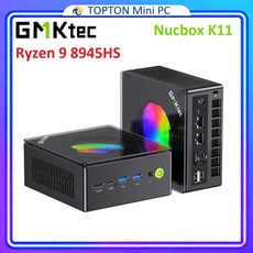 GMKtec 게이밍 미니 PC K11 K8 Plus M7 AMD Ryzen 9 8945HS 7 8845HS 6850H 2개 USB4 포트 25G LAN Oculink, 03 M7 R7 PRO 6850H, 03 32GB DDR5 2TB NVMe