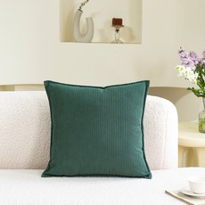 WHH 현대 바람 코듀로이 소파쿠션 창문 쿠션, 민트