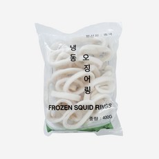 신해 냉동 오징어 링 400g 튀김용 무침 볶음 껍질없는 절단, 1개, 1개