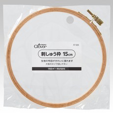 【可樂牌Clover】木質刺繡框 10/12/15/18cm - 優質木材，多尺寸選擇，刺繡愛好者必備, 1個, 57-525: 15cm 木質刺繡框