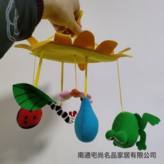 網紅轉轉樂醜牀鈴牀頭掛件寶寶風鈴搖鈴可搭配支架音樂盒益智, 網紅牀鈴:如圖, 1個