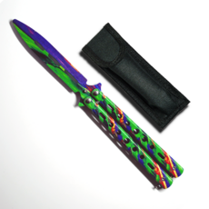 타이거피스트 대거 발리송 히어로즈 트레이너 버터플라이나이프 나비칼 파우치포함, 4. 네이쳐