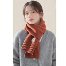 冬季韓版氛圍感圍巾 素羊毛100% 加厚保暖情侶素色圍脖 秋冬百搭高級感