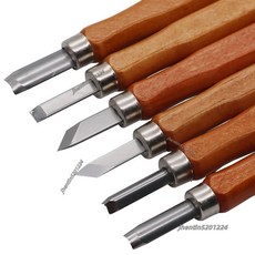 木工雕刻刀具套裝 木雕刀 根雕刀 篆刻刀 橡皮章雕刻刀, 12pcs雕刻刀