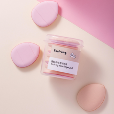 툴링 미니 핑거퍼프 7개입, 7개, 핑크