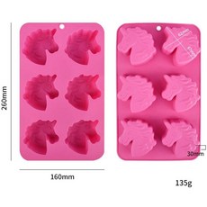베이킹 실리콘 몰드 말 동물 초콜릿 캔디 비스킷 캔들 비누 만들기 아이스 트레이 무스 케이크 장식, 1개