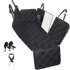 나나봉봉 안전벨트포함 강아지 뒷좌석 카시트, 1개, 블랙&블랙