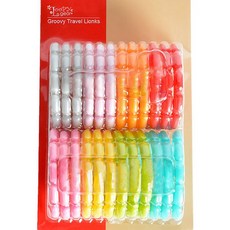 寶寶磨牙牙膠24個裝 嬰兒QQ彩虹圈玩具 商檢合格 牙膠圈 手抓環 扣環 安全環保塑料 彩虹環 牙膠玩具, 1個, 紙卡+塑卡（顏色隨機）