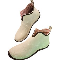 천연고무 레인부츠 걷기 편한 발맞춤형 발목 높이 방수 장화