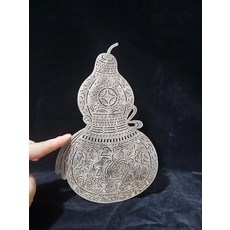 新中式 皮影掛畫 葫蘆 福祿 牛皮 雕刻 DIY 手工上色, 如圖所示, 1個
