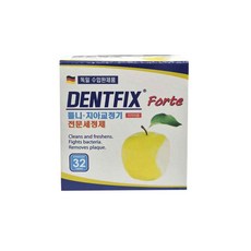 덴트픽스 틀니 치아교정기 전문세정제, 32개입, 7개