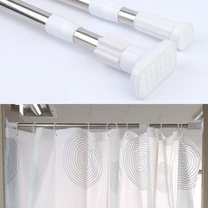 화장실 목욕 가림막 부스 욕조 일자형 커튼봉 방수 욕실 93314pc 1(ea)