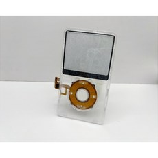 전면 페이스플레이트 하우징 케이스 커버 클릭휠 센터 버튼 iPod 5세대 비디오 30gb 60gb 80gb용 다양한 조합, Clear Clear White