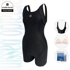 아날도바시니 반신 1부 빅사이즈 아쿠아로빅 강습 여성 실내수영복 ASWU1564