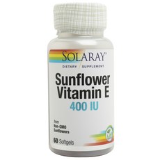 SOLARAY 向日葵維生素 E 400IU 軟膠囊, 1個, 60 件