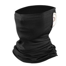多功能戶外面罩 防塵防風掛耳面罩 防曬涼感脖圍 男女適用, 黑色