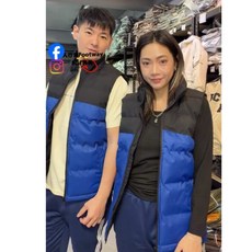 Footway 拼色羽絨棉保暖背心外套 防風防潑水