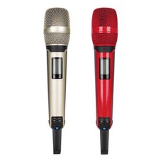 차량노래방 무선마이크 Maclex 노래방 무대 공연 홈 KTV SKM9000 UHF 전문 무선 듀얼 마이크 시스템 2 채널, 4. Gold Red, 1개
