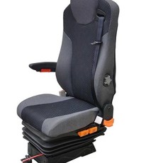 適用於歐曼GTL ETX EST大黃蜂貨車改裝通用航空座椅氣囊舒適可調卡車貨車氣囊椅子氣動座椅重汽航空座椅, 布面帶扶手氣囊座椅