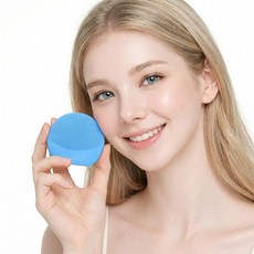 [스웨덴 홈뷰티] 포레오 루나 4 플레이 스마트 세안 진동 클렌저 (비충전식), 블루, 루나4 플레이 스마트