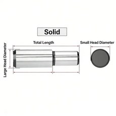 베어링 솔리드 스텝 포지셔닝 핀 원통형 내부 나사 스테핑, 1개, A. MSFW Solid