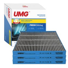 4면 마감 냄새 틈새 먼지제로! 엄지 척! "UMG 국산 프리미엄 활성탄 필터", 3개, KCF2205C