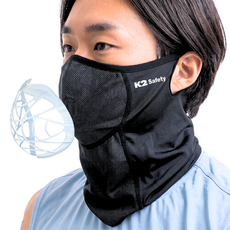 K2 Safety 메쉬 숨편한 가드스카프 멀티스카프+3중 MB필터 5매 증정, 블랙, 1세트