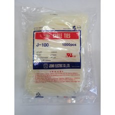 케이블타이100mm 1000개/봉 재고정리, 백색, 백색 1EA
