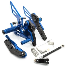 Yamaha FZ-09 MT09 2013-2020 / XSR900 알루미늄 오토바이 리셋 발판 후면 세트 Footpeg Peg Pedal, 01 빠른  Mainland, 01 파란색