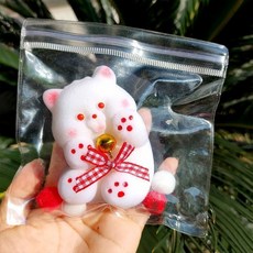 亮燈貓爪捏捏樂 解壓玩具 超軟泥感食玩 減壓玩具, 【新年款】白色小奶狗, 1個