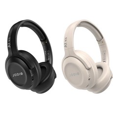 JODIO AI K3 無線藍牙耳罩式耳機，舒適降噪，時尚便攜, 黑色+奶茶