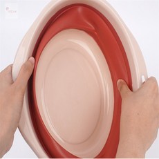 다있으예 접이식 욕실 대야 바가지 중형 정리용대야